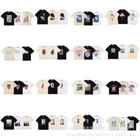 KITH High-Definition gedrucktes Doppelgarn reine Baumwolle casual kurzärmeliges T-Shirt für Männer u  