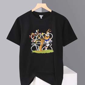 LOEWE Mode Casual Panda Stickerei Rundhals Kurzarmliges T-Shirt (27 Stile) - 1888  