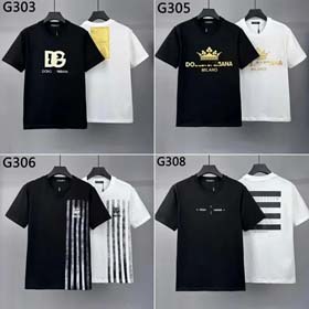 Dolce & Gabbana Herren gedrucktes Kurzarm-T-Shirt-1935  