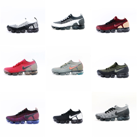 Nike VaporMax Flyknit 2 Comfort Stoff Low Top Luftkissen Casual Laufschuhe Herren-2705  