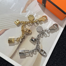 Hermes Schwein Nase Schloss Tasche hängende Kette-3566  