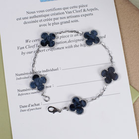 Van Cleef & Arpels Vierblatt Glück 5-Blume Armband-3769  