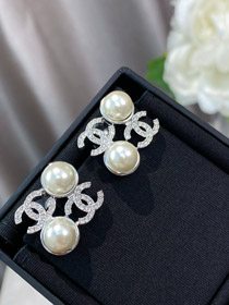 Chanel Doppel C Hohldesign Ohrringe-3926  