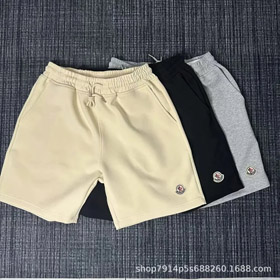 Moncler Neuer Stil Fünf-Punkt Casual Hosen Vollfarbe Schnelltrocknende Halbhose-2880  