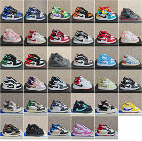 Nike NK Jordan Air Jordan 1 Low-Top Basketballschuhe für Kinder-4105  