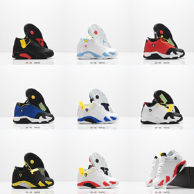 Jordan Air Jordan 14 Candy Cane Mid-Top Kinder Retro Basketball Schuhe-4154  