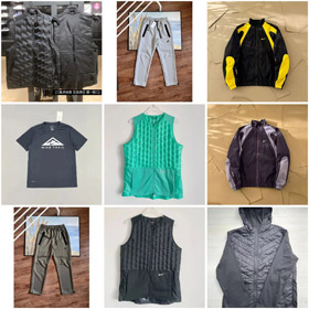 Nike Solid Color Rundhalsreißverschluss ärmellose Daunenweste/T-Shirt/Anzug-4336  