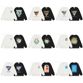 Casablanca neue gedruckte Baumwolle lockeres Sweatshirt-4426  